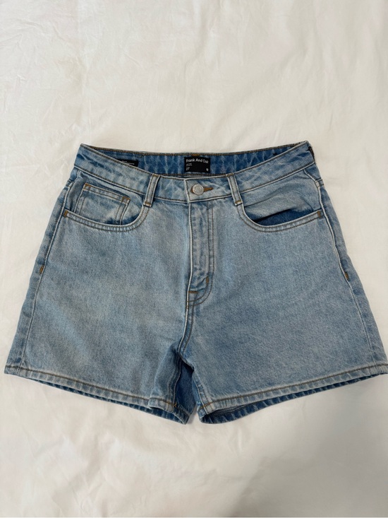 Frank & Oak Pants - Frank & Oak Light Blue Denim Jean Shorts